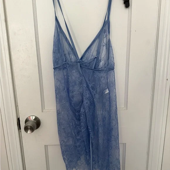 Adore Me Light Blue Lace Chemise NWOT - Picture 2 of 3